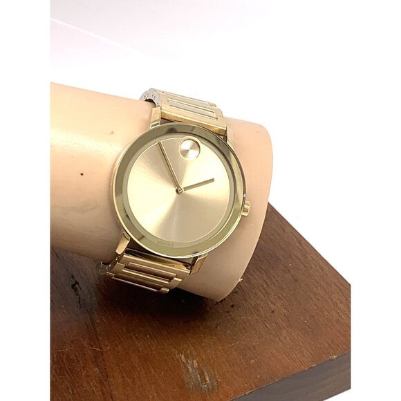 Movado Men's Watch 3600508 Bold Swiss Quartz Gold Tone Stainless Steel 40mm - Picture 11 of 14